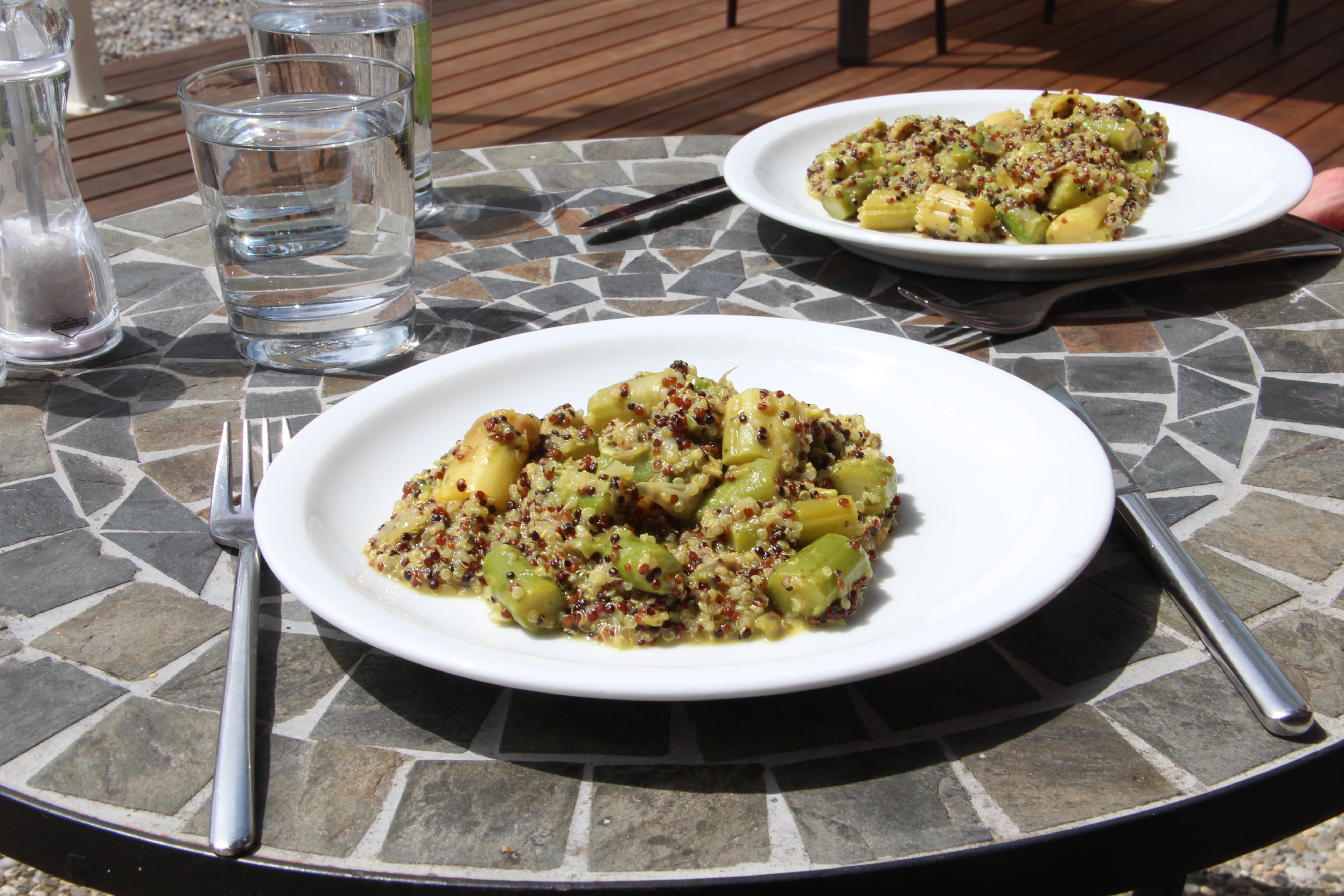 spargel quinoa risotto